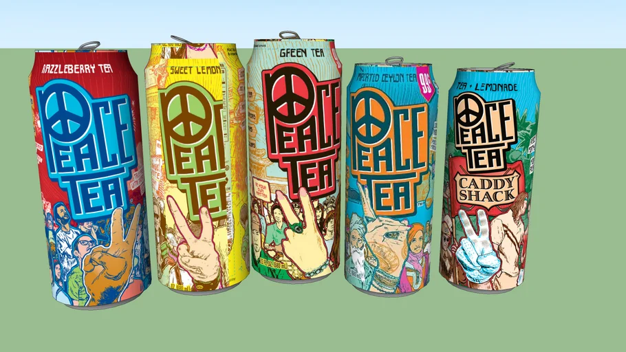 5 Peace Tea cans | 3D Warehouse