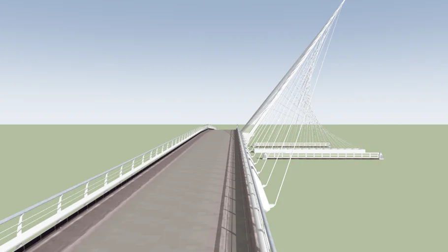 Calatrava's Cittern Bridge, Hoofddorp, The Netherlands