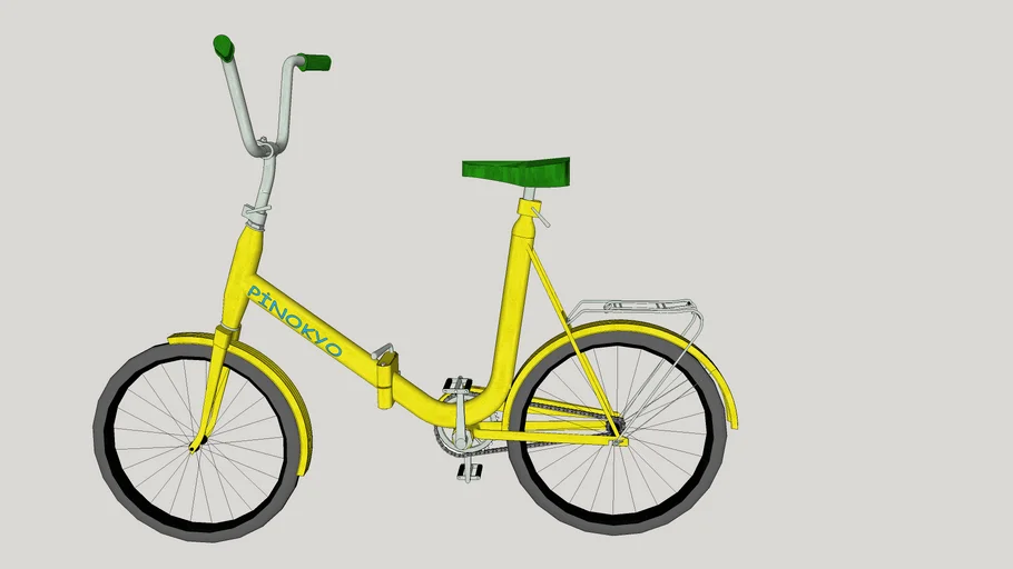 Bicicleta monaleta amarela