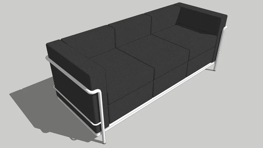 Sofa Le Corbusier LC2 - 3L