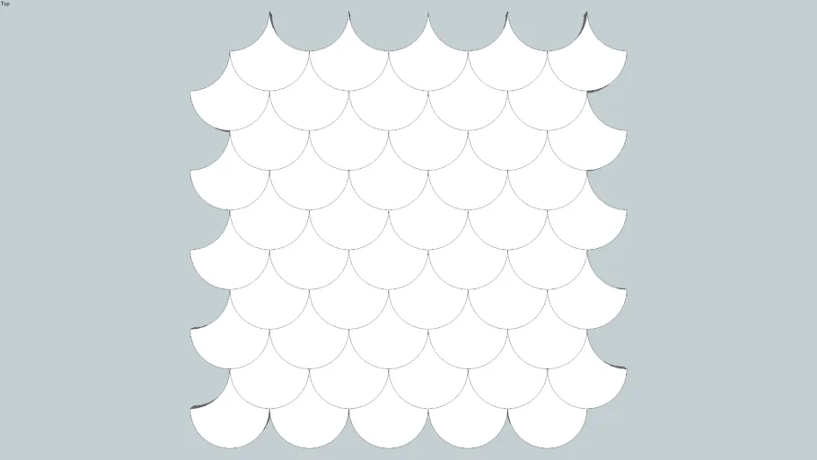 Sheet - 2 Inch Koi Fish Scale | 3D Warehouse