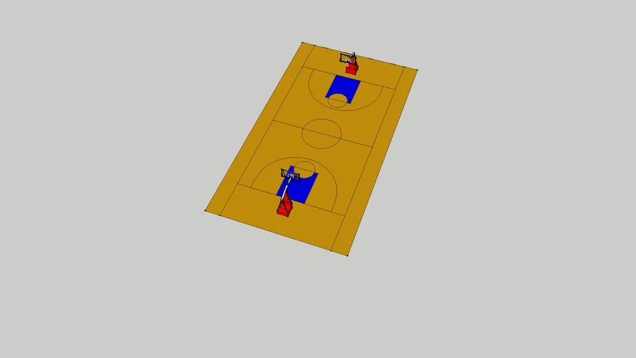 NBA basketball court