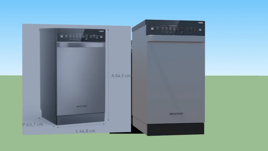 Lava-Louças 10 Serviços Brastemp Cor Inox com Ciclo Pesado - BLF10BR