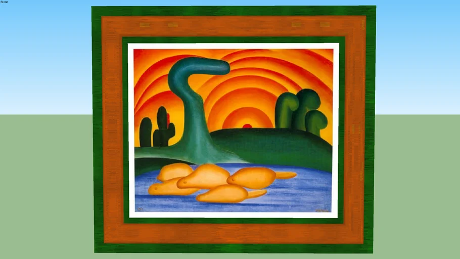 sol poente - tarsila do amaral