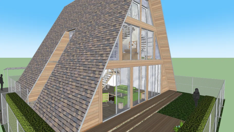 Modern A-Frame House (Bigger)
