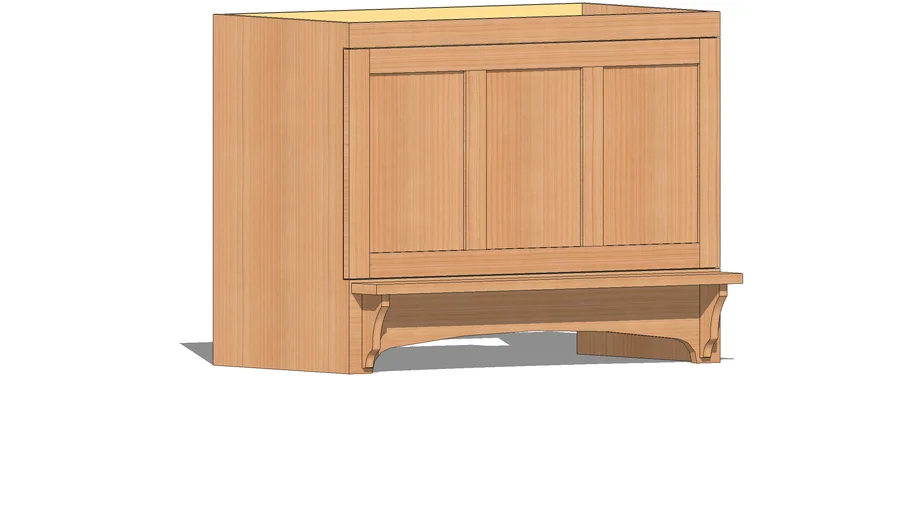 Mission Arch Simple Shelf 36" wide