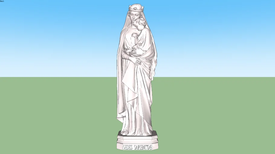 Estatua virgen.