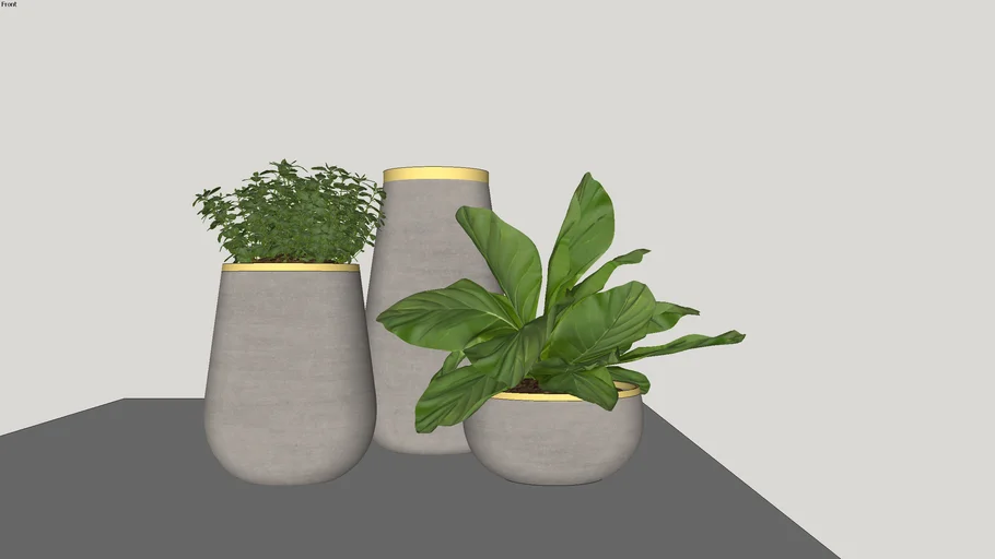 CONJUNTO VASO