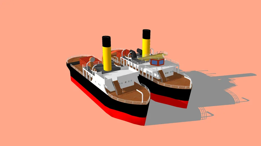 R.M.S. Titanic (1912) - 2 Tugboats (1MB)