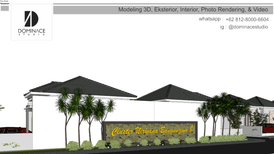 Gate depan Cluster Perumahan 2019 | 3D Warehouse