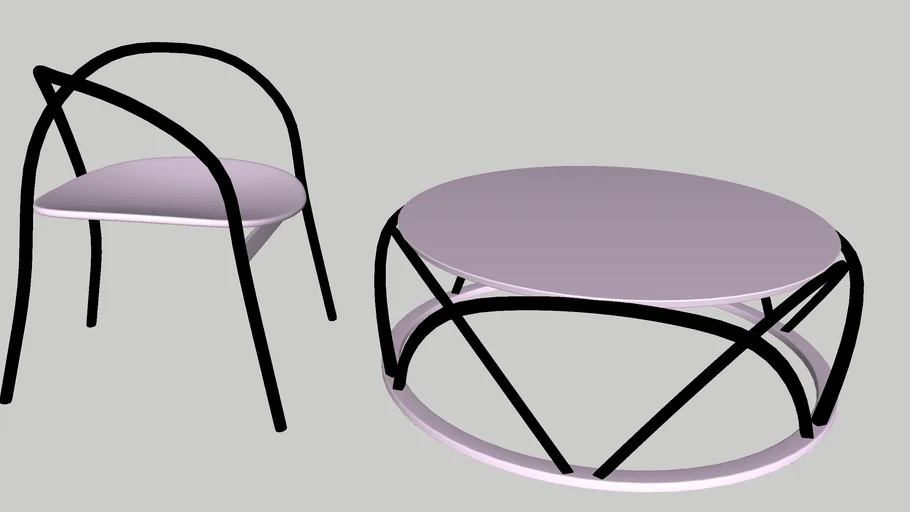 Coffee Table and Chair