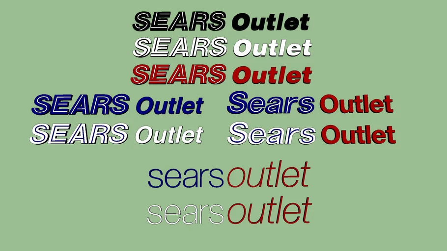 Sears Outlet Logo Signs