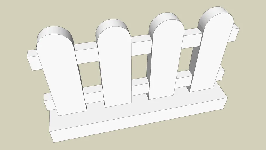 Brick 1x4x2 Fence
