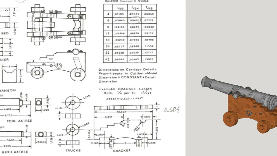 18th Century Cannon Carriage