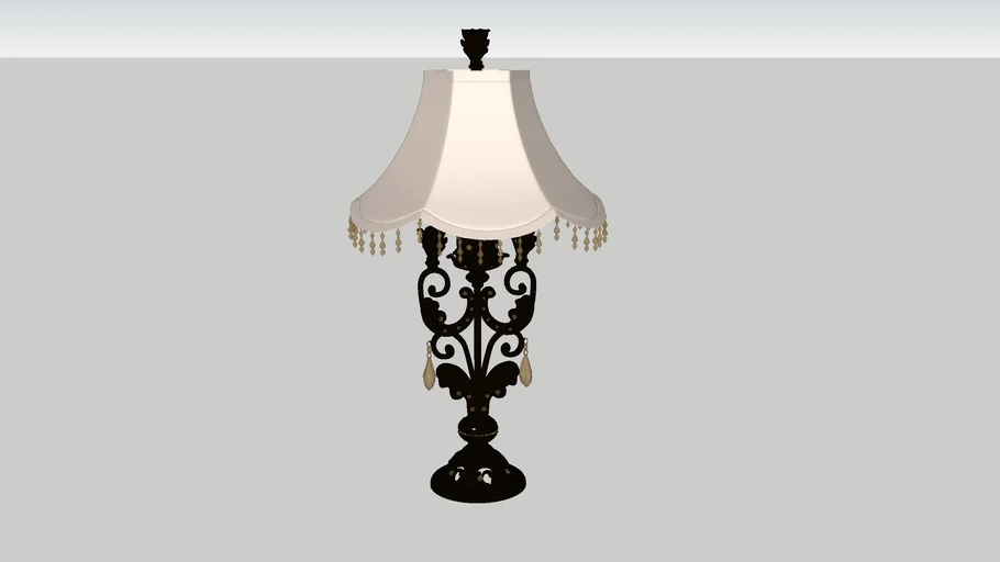 classic lamp on table