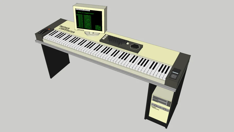 Mayfair Lightcaster sampling synthesiser | 3D Warehouse