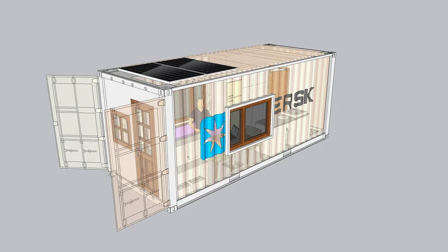 20 ft shipping container home office