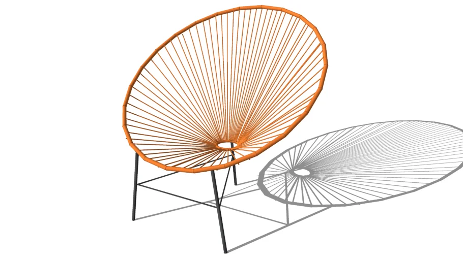 Fauteuil COPACABANA orange, Maisons du monde. Réf: 129.661 Prix:69€