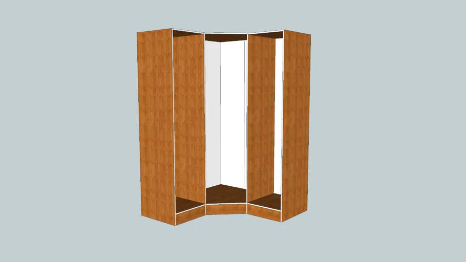 Tvilum corner wardrobe - L-shaped