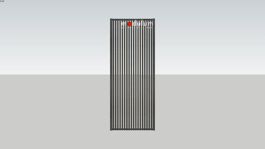 Facade Aluminium Portrait  2.5 x 2.5 gap 2.5 cm | modulum