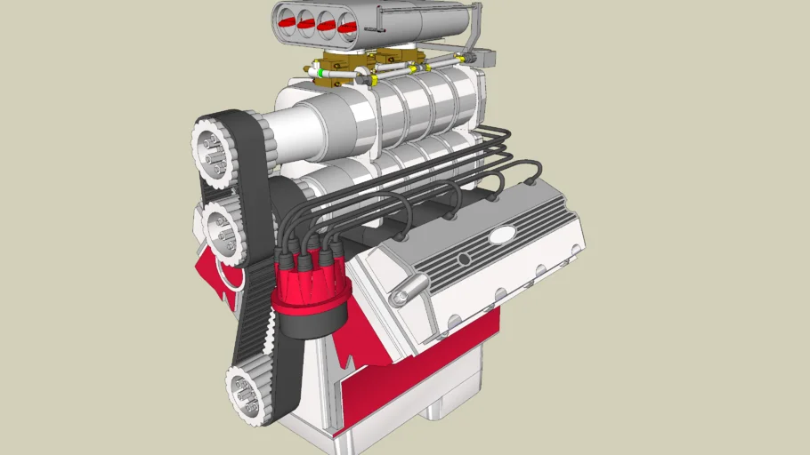 Supercharged V8 engine