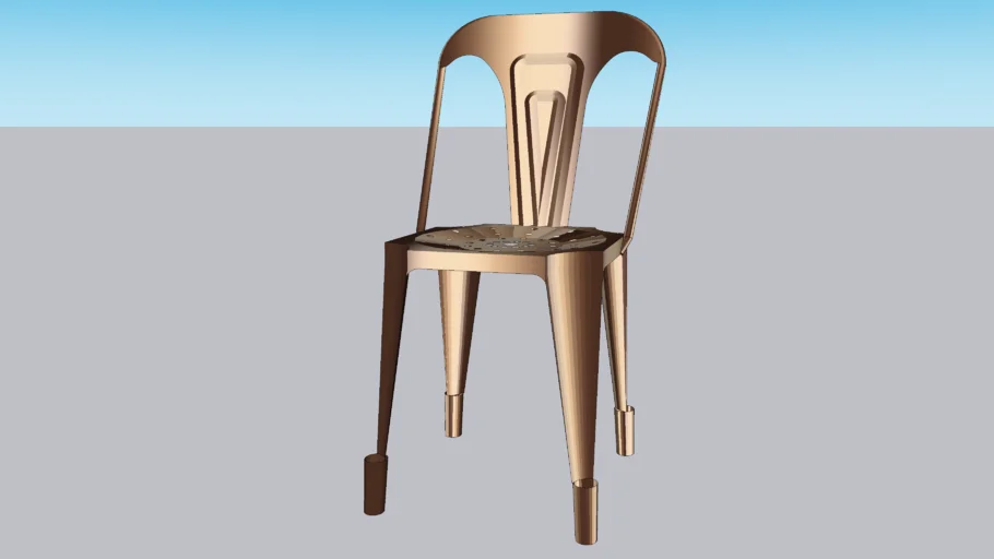 MULTIPL'S, Chaise indus en métal cuivré, Maisons du monde, ref : 155799, prix : 109,90 €
