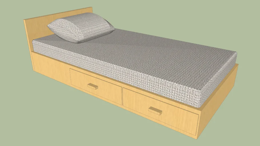 Compact single bed (ArchiCAD 12)