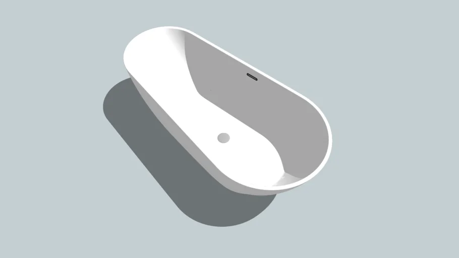 Waters Baths - Spring Freestanding Bath - 1740mm | 3D Warehouse
