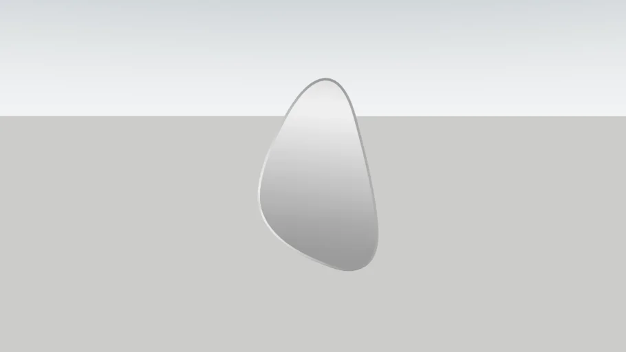 irregular wall mirror