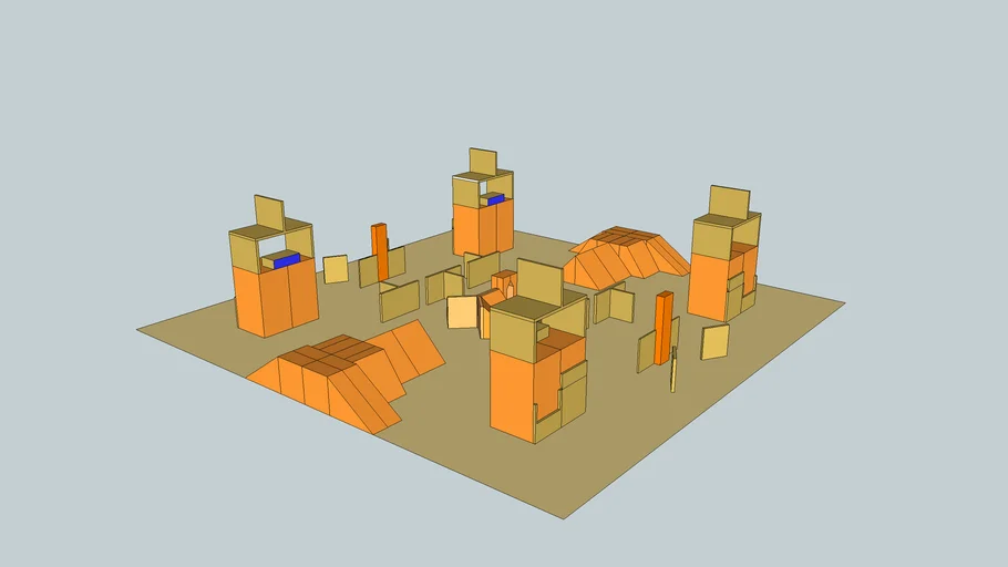 Halo 3 custom map design for the Crypt in Sandbox