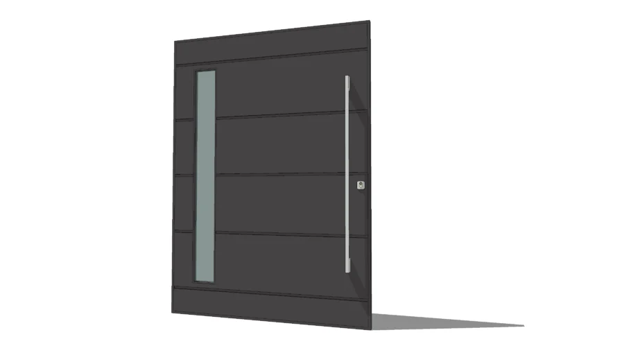 PORTA PIVOTANTE COM VIDRO - CST01PT03