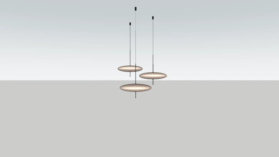 Gino Sarfatti Model No.2065 3 Pendant Light