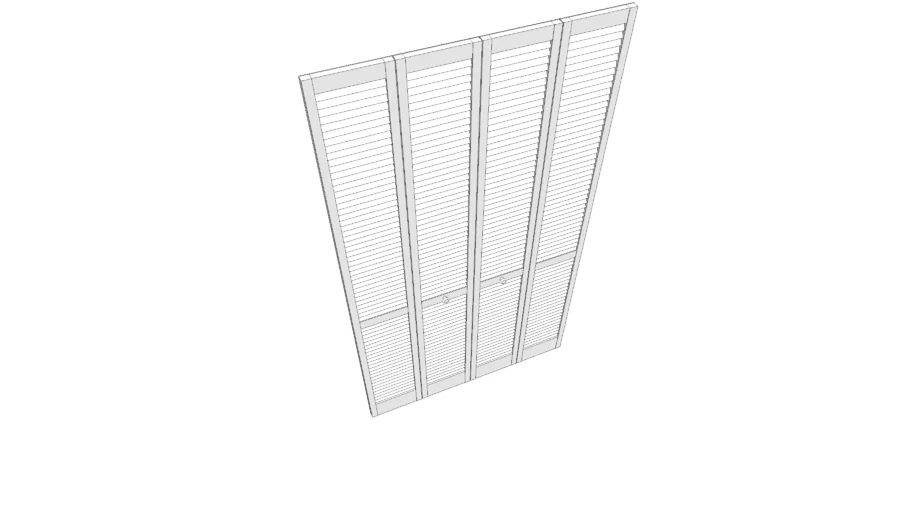 porte placard pliante persienne RANCH LAPEYRE 135 242