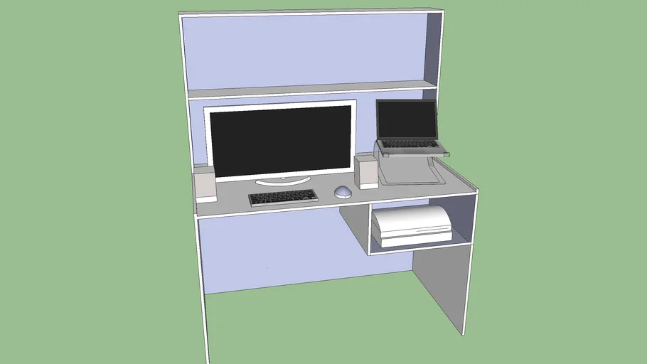 Desk Media Setup | 3D Warehouse
