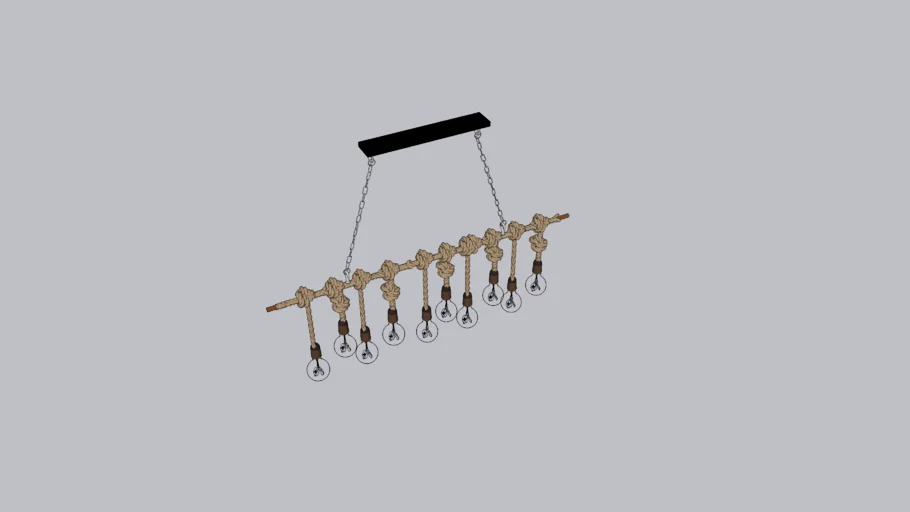 Pendente Luminária Corda