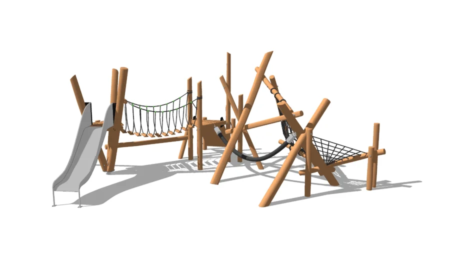 Modern playground Wood