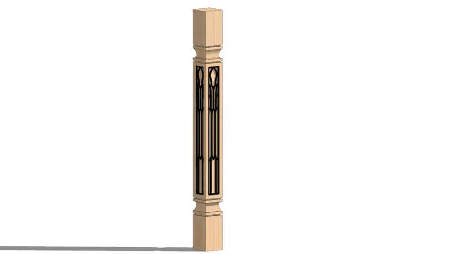 01510228-1 Bungalow Island Column with optional Inserts ( 3' x 3' x 34. ...