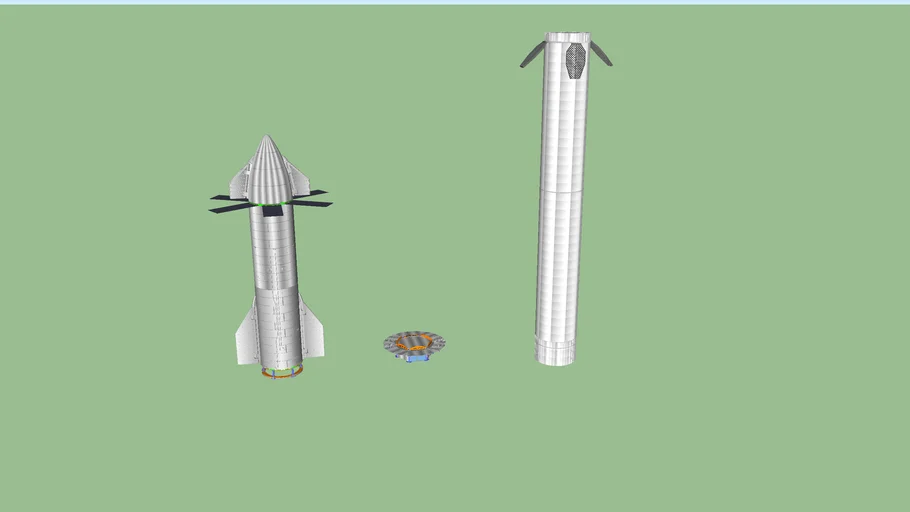 SpaceX Starship Mars Design by Timmy