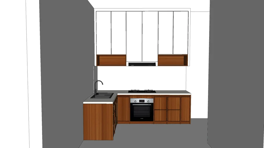 Kitchen Set Japandi ( 250 x 180 cm )