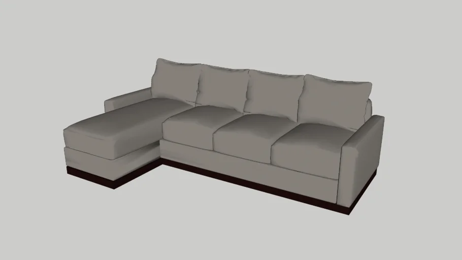 Chaise Sectional | 3D Warehouse