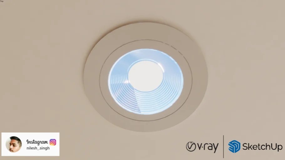 Concealed LED Ceiling Light (18W)
