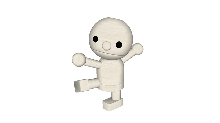 BRINQUEDO BONECO DE MADEIRA