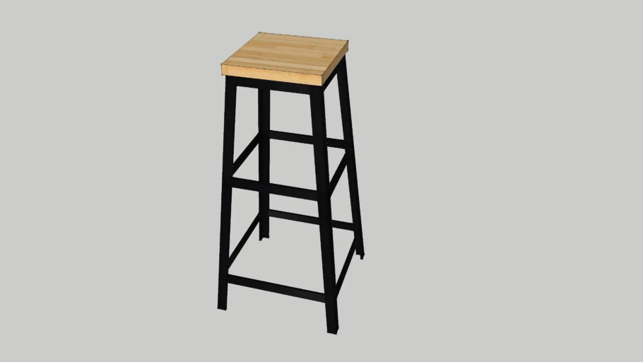 OS - Cora Distressed Natural Bar Stool
