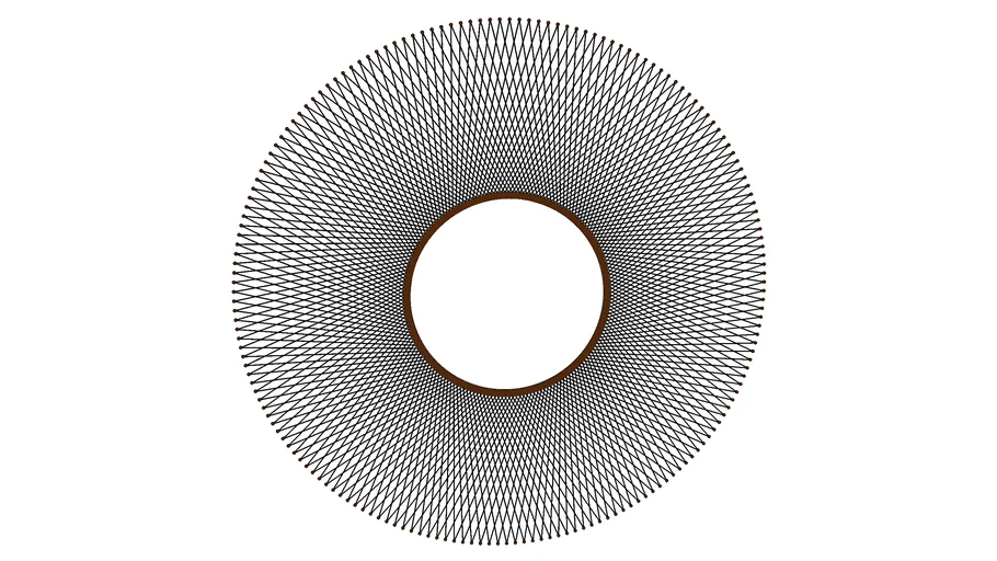 John Lewis & Partners Spindle Wire Round Mirror D160cm