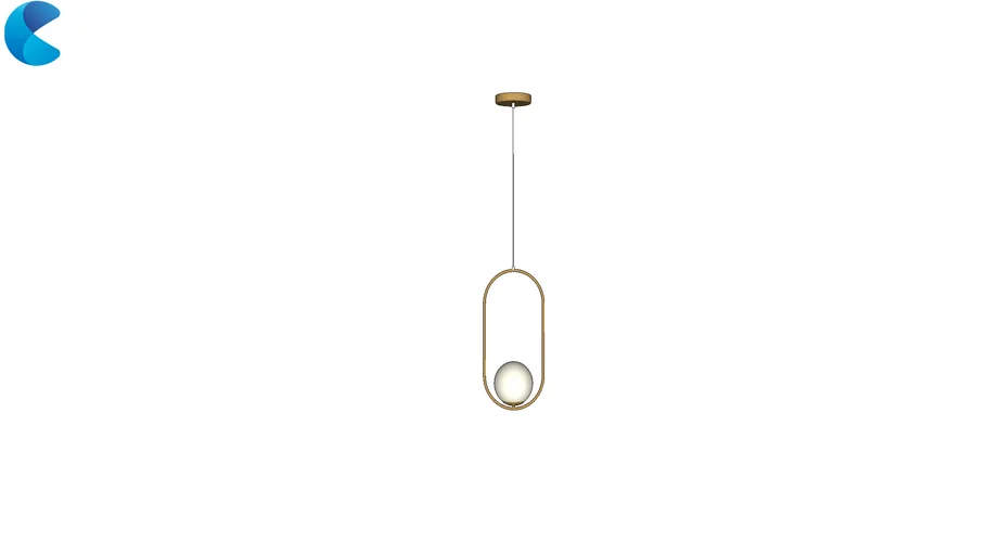 Pendente Jabuticaba Dourado Pendulo Globo