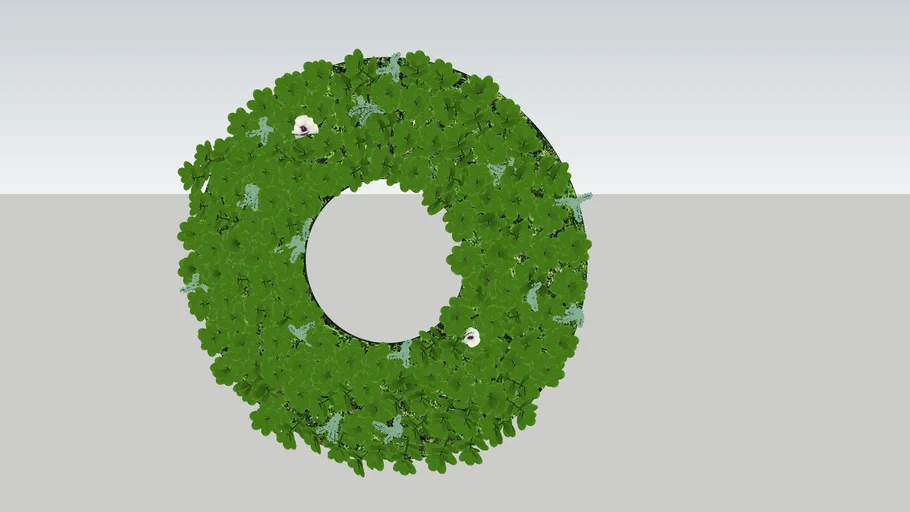 Moss circle vertical green