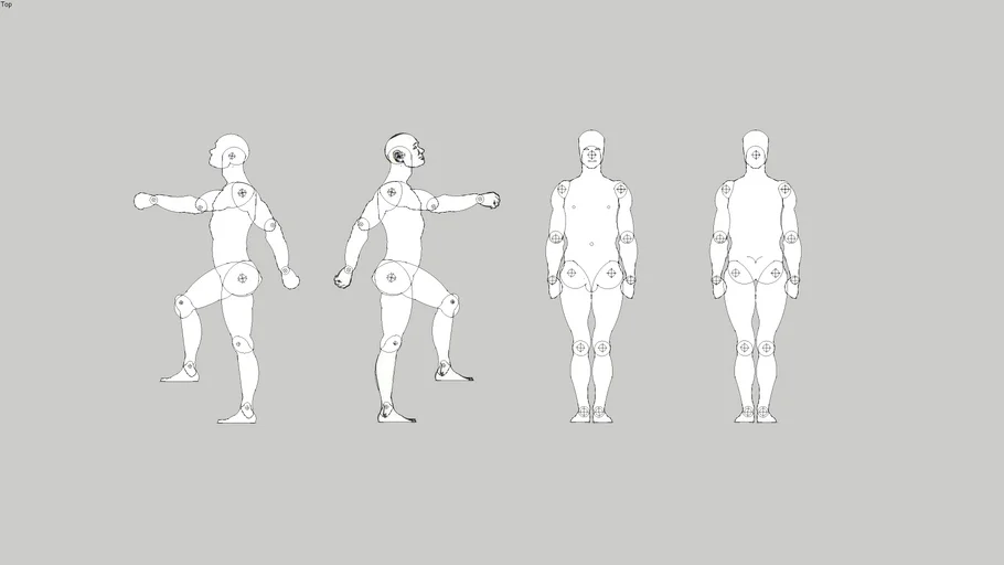 Crime Scene poseable 2D man body | 3D Warehouse