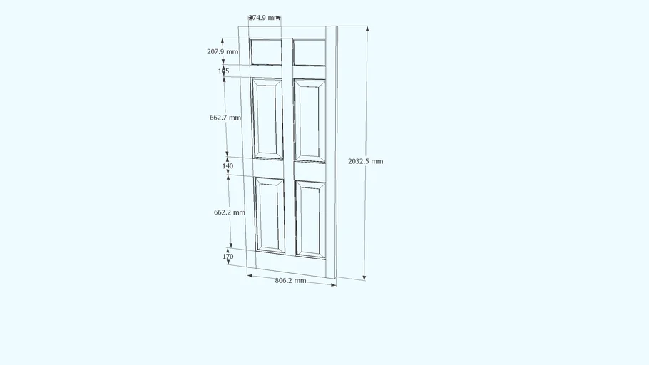 6 Panel Door