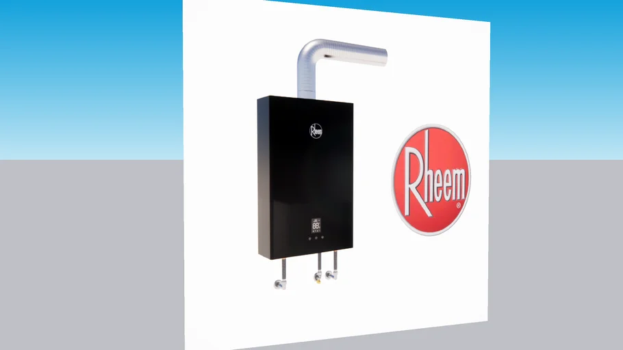 Aquecedor a gás Digital 20L WIFI Premium Rheem RB20 Black