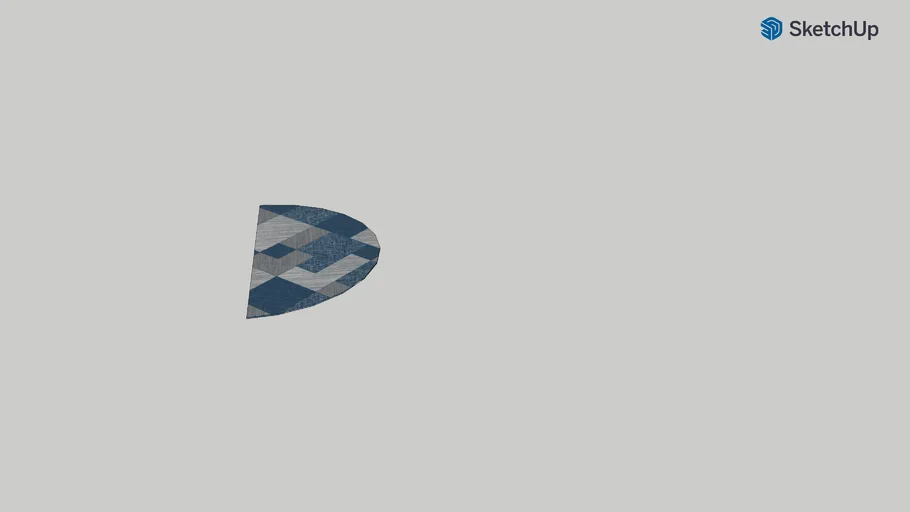 Semi circular rug #1